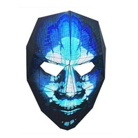 Écran LED personnalisé, écran LED créatif RGX P4mm, forme de visage 3D, masque facial, couleur pleine pour la décoration de discothèque, bar, club