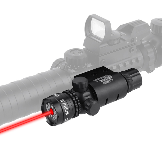 MZJ Outdoor Tactical Laser Red Sight Pointer with Adjustable Scope Mount Compact Aluminum Light Direct Factory Supply