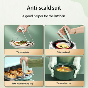 Gants <span class=keywords><strong>de</strong></span> <span class=keywords><strong>cuisine</strong></span> pour le barbecue, 1 ensemble, tapis résistant à la chaleur, Mini mitons en Silicone, antidérapants, <span class=keywords><strong>cuisine</strong></span>, cuisson, BBQ - Product Image 6