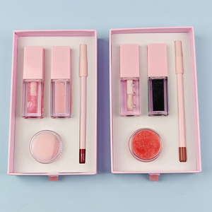 Coffrets Cadeaux de Maquillage Marque Privée avec <span class=keywords><strong>Crayon</strong></span> Contour des Lèvres Mat, Huile Gloss et Gommage Lèvres Vegan aux Saveurs de Fruits – Packaging Inclus - Product Image 3