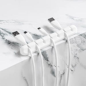 Clip de <span class=keywords><strong>Cable</strong></span> de Silicona Multifuncional, Organizador de <span class=keywords><strong>Cable</strong></span> USB Adhesivo Fuerte, Gestión Eficiente de Cables, Entrega Rápida en Stock - Product Image 6