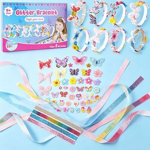 Personalized Headband Making Kit Girls Hair <b>Clips</b> <b>Bows</b> Butterflies Gems Glue Dots Creative Craft Toy Present Set - Product Image 6