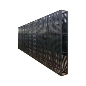 แผ่นไม้เจาะรูสำหรับติดตั้งข้ามพรมแดน แผ่นผนังแบบอิฐ แผ่นเพ็กบอร์ด แผ่นไม้เอียงขนาดใหญ่ ชั้นวางตัวอย่างพื้นไม้ - Product Image 5