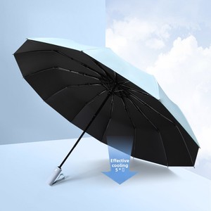 Alta calidad OEM al por mayor UV paraguas caja de regalo protección doble costillas fuerte a prueba de viento paraguas personalizado con LOGO Auto Open - Product Image 2
