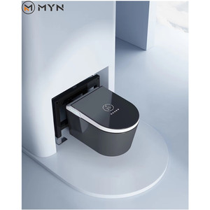 2025 Chất Lượng Cao Màu Đen Treo Tường Gốm Một Mảnh Điện Thông Minh Bát Tự Động Phòng Tắm Tường Treo Thông Minh Nhà Vệ Sinh WC - Product Image 1