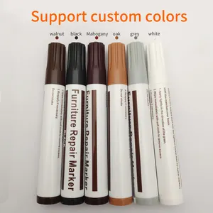 New Custom 6colors Furniture Marker Pen And Crayon Set With Repair Marker And Color