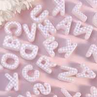 Perles en acrylique à motifs écossais pour la fabrication de bijoux faits main, perles en vrac couleur macaron, vente en gros, fabriquées à Jinhua