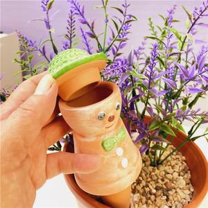 Vente en gros de pointes d'arrosage pour fleurs en <span class=keywords><strong>terre</strong></span> <span class=keywords><strong>cuite</strong></span>, poterie en argile, globes de 140 ml, épouvantail en céramique, <span class=keywords><strong>goutteur</strong></span> paresseux - Product Image 3