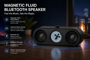 磁流体蓝牙音箱 舞动的磁流体音乐可视化器 LED桌面音箱 - Product Image 6