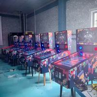 CGW Machine de Flippers Virtuels en Acier Inoxydable à Retour de Force Intégral, Jeu d'Arcade à Monnayeur Style Distributeur Automatique
