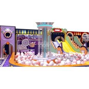 Customized Guangzhou HAPPY BABY Factory 450 Sqm 3 m Height Macaron Theme Indoor Commercial Playground - Product Image 1