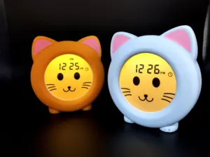 Orologio da allenamento in Silicone per gatti, luce notturna per allenamento del sonno e sveglia