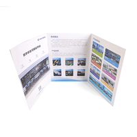 Dépliant publicitaire commercial A4 A5 personnalisé, papier couché, 2, 3, 4 plis, service d'impression de brochures et de brochures à trois volets