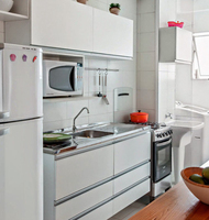 Meubles de cuisine modernes haut de gamme sur mesure en marbre acrylique en forme de L, en mélamine blanche, en provenance de Chine