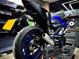 Tubo de Escape Completo de Alto Rendimiento de Aleación de Titanio para Yamaha YZF-R25/R3/<span class=keywords><strong>MT03</strong></span> <span class=keywords><strong>2015</strong></span>-2024 - Product Image 2
