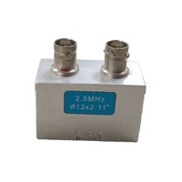 Sonda recta de onda longitudinal de doble cristal con 5MHz para medir espesor transductor detector de fallas ultrasónico NDT