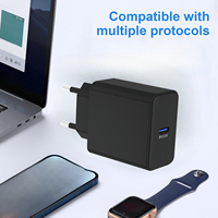 Chargeur rapide USB-C PD 25W avec prise UE, adaptateur secteur portable Type C pour iPhone 17 16 15 Samsung Android