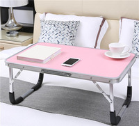 Support portable pour ordinateur portable en alliage d'aluminium, design simple pour baie vitrée, pliable en MDF, pour étudiant