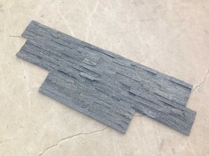 Pierres naturelles en ardoise noire, lot de 10, taille du bloc, largeur et bande étroite pour revêtement mural - Product Image 6