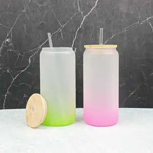 Productos al por mayor Smoon botella de agua al vacío de borosilicato fabricante 25 oz vaso de vidrio sublimación con tapa