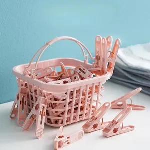 30Pcs Plastic Clothes Pegs Living Room Storage Organizer Laundry Clothespin Pins with Spring Basket Towel Quilt <strong>Clips</strong> <strong>Hanger</strong> - Product Image 2