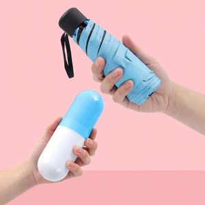Sombrillas Promocionales Portátiles para Exteriores, Protección UV, con Diseño de Cápsula, para Viajes, con Impresión de Logotipo - Product Image 1
