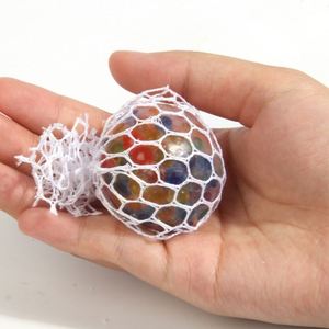 Pelota Antiestrés Personalizada, Pelota de Goma Suave TPR con Cuentas de Agua Envueltas en Malla, Juguete Sensorial - Product Image 5