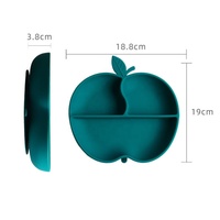 Meilleures ventes Plateau de nourriture pour bébé en silicone souple de qualité alimentaire pour enfants Assiette à dîner divisée en silicone avec aspiration pour les tout-petits