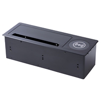 Prise de courant encastrable pour bureau avec module de prise personnalisable, prise escamotable UK US EU AU avec recharge sans fil