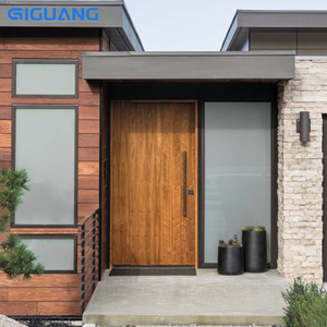 QIGUANG Fabrication américaine Canal personnalisé Porte d'entrée pivotante en fonte d'aluminium Impact d'ouragan Porte d'entrée pivotante extérieure - Product Image 4