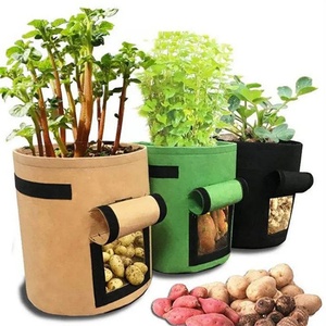 Sacs et seaux de culture en feutre non tissé pour pommes de terre et tomates, multi-capacités, pour la croissance des plantes et des semis - Vente en gros transfrontalière Chine - Product Image 3