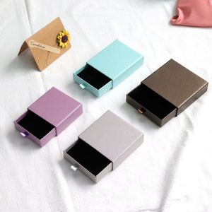 Cardboard Eco Friendly <b>Drawer</b> Sliding Packaging <b>Drawer</b> Gift Box with Custom logo Printing Universal Jewelry Box <b>Small</b> Paper - Product Image 1