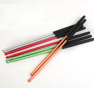 Baguette de batterie en métal 5A en alliage d'aluminium antidérapante pour batterie de jazz, batterie électronique, <span class=keywords><strong>instrument</strong></span> de musique, percussion - Product Image 2