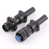 PB20JK6AS Boîtier en aluminium Contact en cuivre 10A IP67 Connecteur électrique automobile Coude Prise d'aviation Adaptateur circulaire CSP
