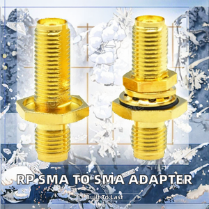 Adaptateur coaxial RF en laiton, connecteur mâle 1P vers prise femelle -KYK DW - Product Image 2