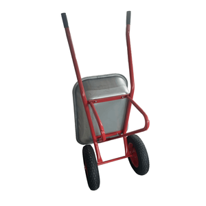 Carretilla resistente de construcción al por mayor WB6417 bandeja metálica de dos ruedas - Product Image 2