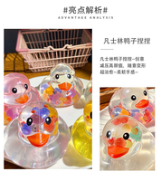 Vaseline Duck, un canard lumineux, un jouet moelleux intéressant qui s'illumine la nuit.