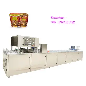 Customizable Bowl-shaped Instant Noodles French Fries Chocolate Fruit Salad Dressing Plastic Bowl Filling and Packing Machine