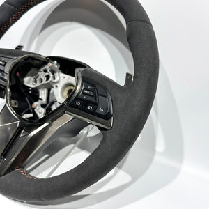 <span class=keywords><strong>Volante</strong></span> <span class=keywords><strong>Deportivo</strong></span> de Fibra de Carbono Negro con Revestimiento de Gamuza, Modelo Actualizado de Instalación Directa, Compatible con Nissan GTR R35 R34 - Product Image 5