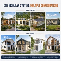 Maison Modulaire Directe d'Usine avec Livraison du Colis Plat et Installation Rapide pour Projets Commerciaux et Résidentiels