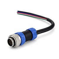 Câble de connecteur d'aviation étanche SP1311 avec tête DB pour éclairage LED et vélo électrique