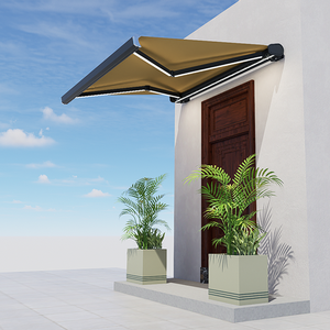 중국 한루이 Wholasela Pvc 패브릭 방수 지붕 Led 모터 원격 접이식 전체 카세트 상자 천막 - Product Image 3