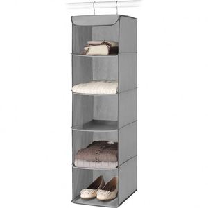 Organizador de Armario Colgante de Tela Plegable, Almacenamiento Colgante de 5 Estantes, Bolsa de Almacenamiento Multifuncional de Tela No Tejida - Product Image 1