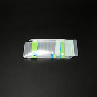 Vente directe du fabricant, boîte en plastique PET transparente pour élastiques colorés, boîte en plastique pour l'emballage d'impression