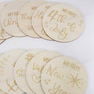 Bambino Mensile Milestone Carte di <span class=keywords><strong>Legno</strong></span> Baby Shower Segno Set da Regalo Neonato di <span class=keywords><strong>Legno</strong></span> Pietra Miliare Dischi Del Bambino Fotografia Puntelli - Product Image 2