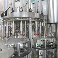 Machine de production combinée 3 en 1 pour eau en bouteille, jus et boissons gazeuses à vendre