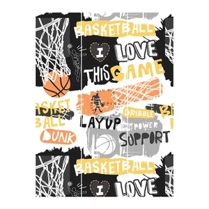 Slogan de basket-ball <span class=keywords><strong>papier</strong></span> <span class=keywords><strong>peint</strong></span> mural autocollant décoration de la maison - Product Image 4