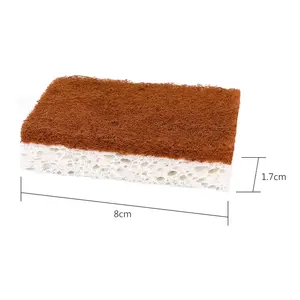 Masthome lavable 8 pièces carrelage luffa cuisine nettoyage dense <span class=keywords><strong>magique</strong></span> détail luffa éponge avec nettoyant pour chaussures éponge - Product Image 4