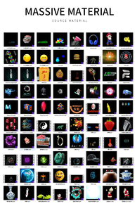 พัดลมโฮโลแกรม 3 มิติ ส่งเร็ว เทคโนโลยีขั้นสูง ใบพัด <span class=keywords><strong>2</strong></span> ใบ ขนาด 42 ซม. เครื่องฉายภาพโฮโลแกรมสำหรับโฆษณา จอแสดงผล LED 244 ดวง ควบคุมผ่านแอพ Wi-Fi - Product Image 6