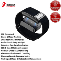 Bracelet intelligent sans écran haute performance, étanche IP68, suivi de la fréquence cardiaque et de la pression artérielle, moniteur multisports, santé IA